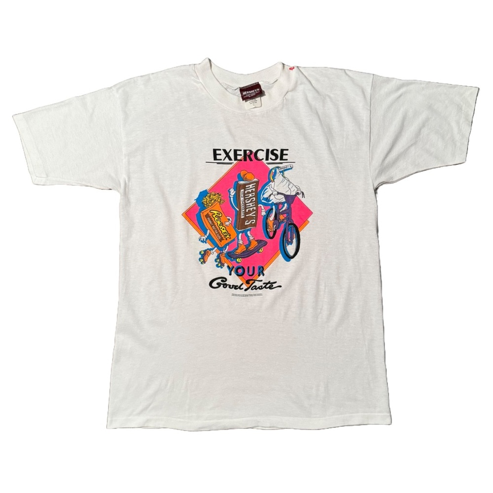 Vintage 90s Hersey Park White Short Sleeve Shirt